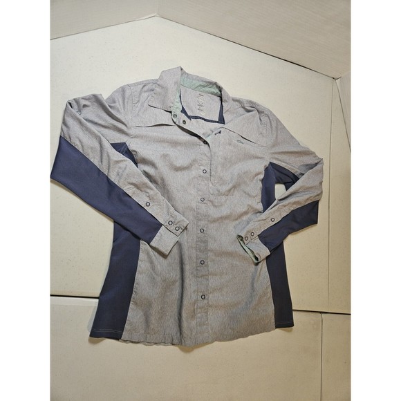 Cabelas XPG Womens Shirt M Long Sleeve Button Up Pockets Outdoors Medium Med - Picture 1 of 7
